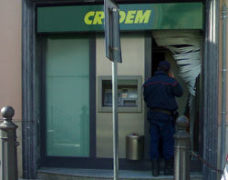 S. Bartolomeo: furto di 30mila euro al bancomat della banca Image