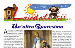Arriva il giornalino della Famiglia Francescana Laudato sii...