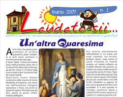 Arriva il giornalino della Famiglia Francescana Laudato sii...