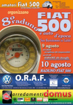 Sabato e Domenica il raduno delle 500 Raduno fiat 500