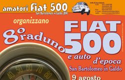 Sabato e Domenica il raduno delle 500 Raduno fiat 500
