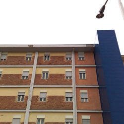 Vista dell'Ospedale appena ristrutturato