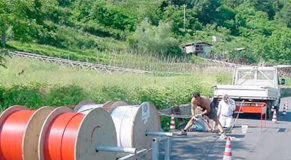 Iniziati i lavori per la posa della Fibra Ottica Scavi Fibra Ottica