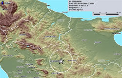 Ore 14.08: la terra trema, terremoto con epicentro Buonalbergo Mappa dell'epicentro