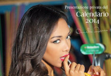 La miss Ornella Ferro presenta il suo calendario