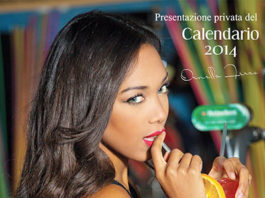 La miss Ornella Ferro presenta il suo calendario