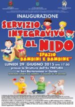 Apre il servizio integrativo al Nido Apre il servizio integrativo al Nido