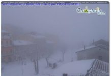 Campania: neve da est e paesaggi fiabeschi sino a bassa quota