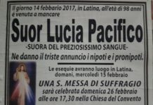 Suor Lucia Pacifico