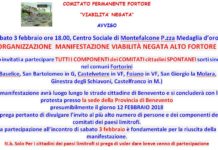 Viabilità negata, nuova protesta dei cittadini del Fortore