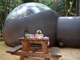 Biccari, turisti da tutt’Italia per la bubble room sul lago.