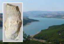 Cittadino trova cippo del 130 a.C. nel lago di Occhito e segnala alla Soprintendenza. “Preziosa testimonianza della ristrutturazione fondiaria nella Valle del Fortore”