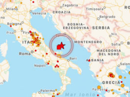 Forte scossa di terremoto: avvertita anche a San Bartolomeo, magnitudo 5.6, epicentro in mare Adriatico
