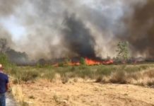 Brucia Campomarino, fuga dai camping