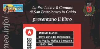 Antonio Bianco presenta “Breve storia del brigantaggio tra Puglia, Molise e Campania (1860-1864)”