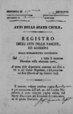 Nuovi aggiornamenti nel progetto “Antenati”. Indicizzato il 1810 Nuovi aggiornamenti nel progetto “Antenati”. Indicizzato il 1810