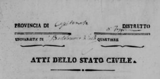 Nuovi aggiornamenti nel progetto “Antenati”. Indicizzato il 1810