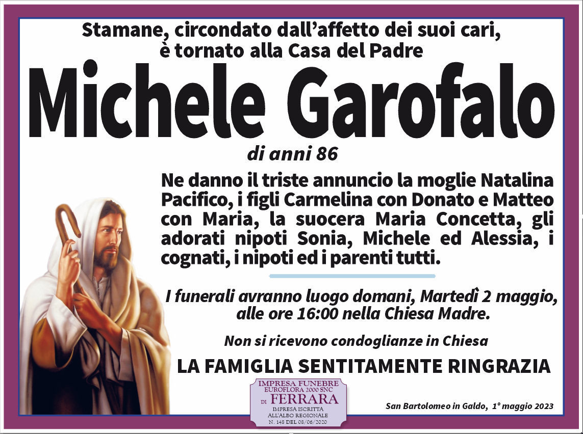 Michele Garofalo SanBartolomeo.info Sanbartolomeani nel mondo