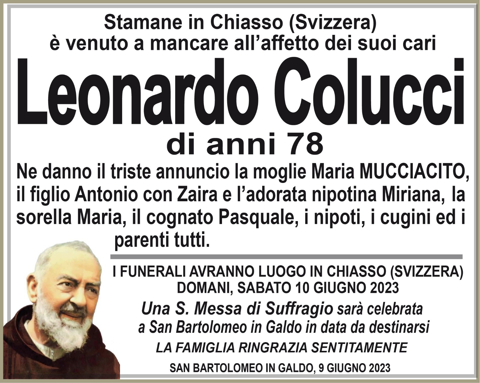 SanBartolomeo.info Leonardo Colucci