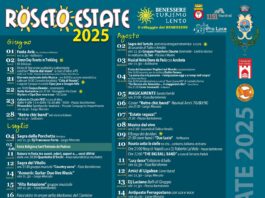 Roseto Valfortore programma estivo 2025