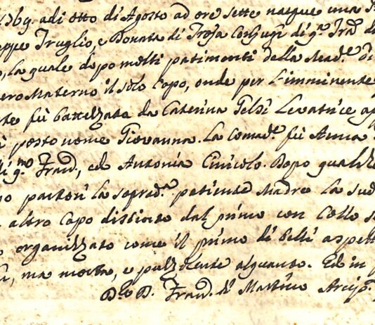 San Bartolomeo in Galdo nei registri parrocchiali